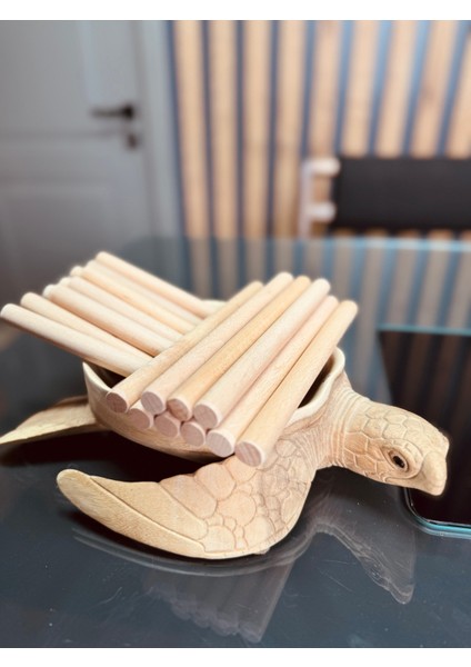 Ritim Çubuğu 10 Çift (20 Adet), Kahverengi, 16MM, 25CM Uzunluk