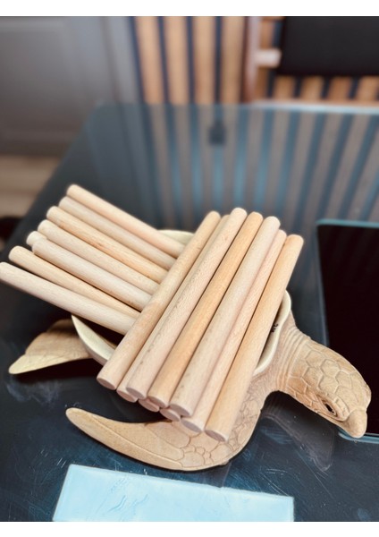 Ritim Çubuğu 10 Çift (20 Adet), Kahverengi, 16MM, 25CM Uzunluk fiyatları