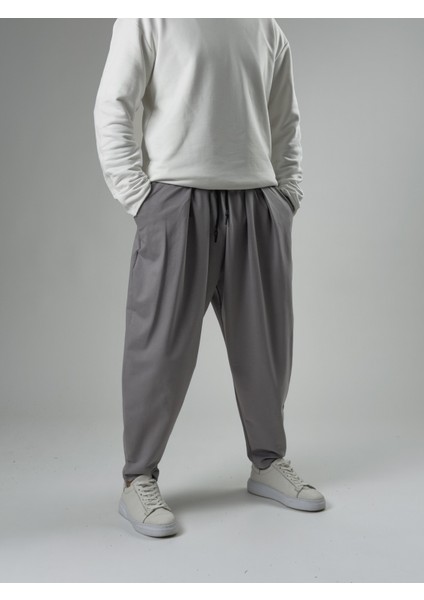 Erkek Gri Pileli Yarım Şalvar COC2576 modelleri