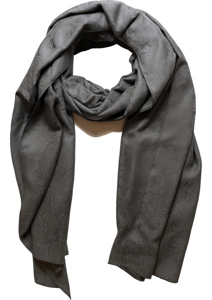 Koyu Gri Desenli Klasik Şal fiyatları