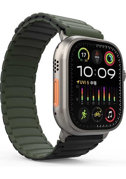 Apple Watch Ultra 3 49MM Softtouch Active Mıknatıslı Silikon Kordon Kayış modelleri