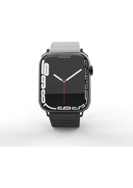 Apple Watch 7 45MM Softtouch Active Mıknatıslı Silikon Kordon Kayış fiyatları