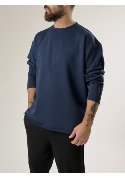 Erkek Lacivert Oversize Basic Sweat COC2596 fiyatları