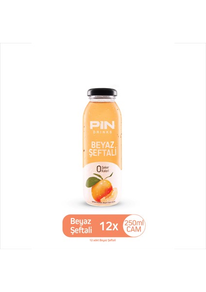 Beyaz Şeftali Beyaz Çaylı Özel Seri Şekersiz & Kalorisiz 250ML x 12 Adet Ice Tea