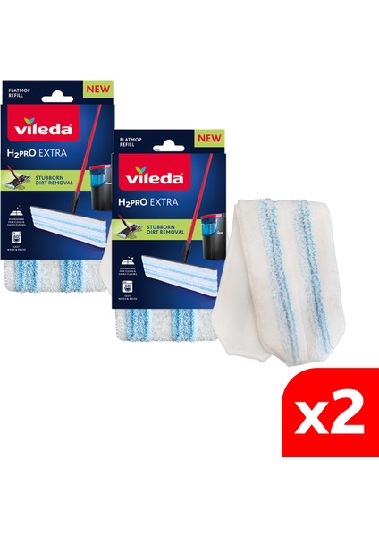 2 Paket H2PRO %100 Mikrofiber Yedek Mop