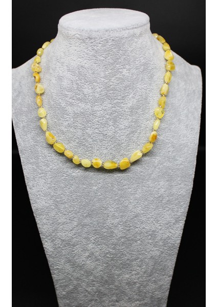 Damla Kehribar Yetişkin Kolye