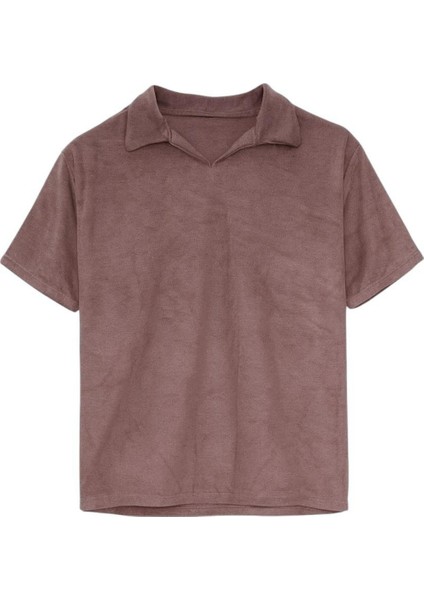 Erkek Tişört 5'li Set Oversize Polo Yaka Basic Yumuşak Dokulu T-Shirt KAHVE-SIYAH-HAKI-BEJ-ANTR COC2573 indirimleri