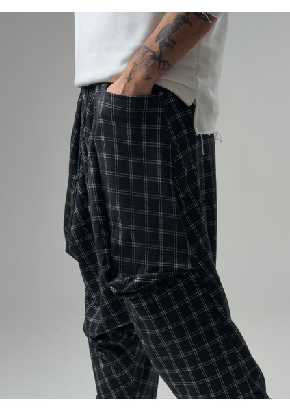 Erkek Ince Ekose Avangard Şalvar COC2572 indirimleri