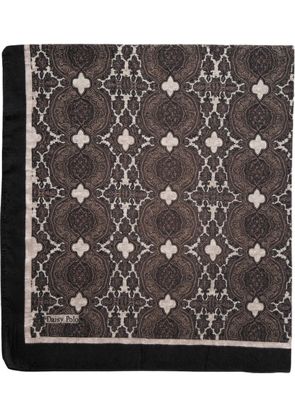 Siyah Bej Desenli Şal modelleri