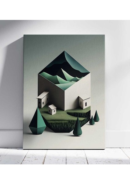 Mini Dünya Vizyon Kanvas Tablo Duvar Resim