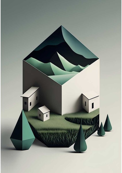 Mini Dünya Vizyon Kanvas Tablo Duvar Resim fiyatları