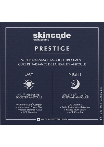 Prestige Cilt Yenileyici Ampul Bakım Kürü 15 ml