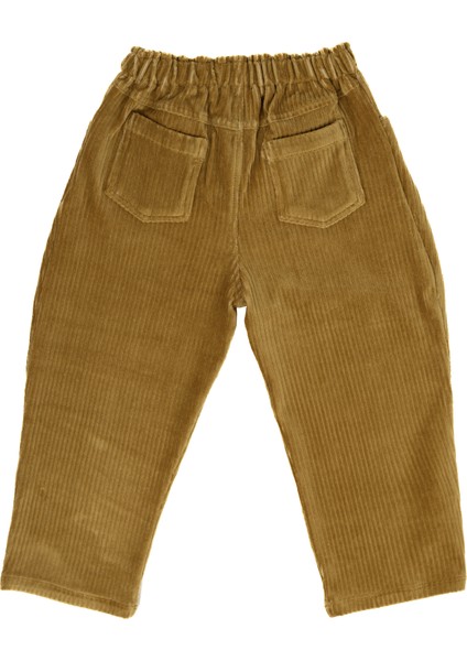 Unisex Mustard Kadife Pantolon modelleri