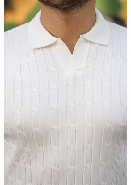 Erkek Saç Örgü Desen Uzun Kollu Triko modelleri