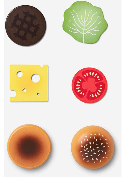 Çocuklar Için Renkli Ahşap Hamburger Yapım Seti fiyatları