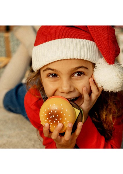 Çocuklar Için Renkli Ahşap Hamburger Yapım Seti fırsatları