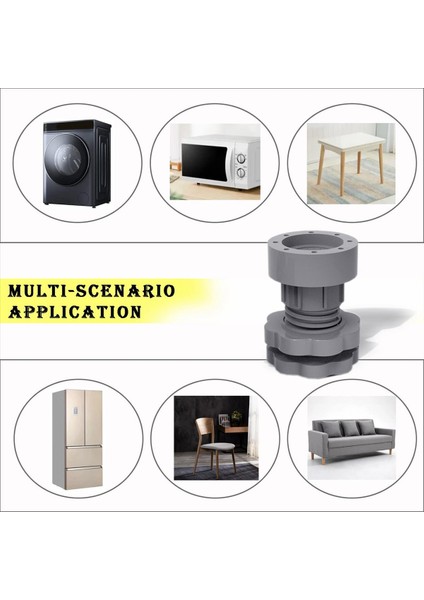 Çamaşır Makinesi Desteği Için Titreşim Önleyici Pedler, Çamaşır Makinesi Ayak Pedi 8 Adet (Yurt Dışından) fırsatları