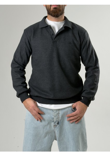 Erkek Polo Yaka Antrasit Triko COC2602 fiyatları