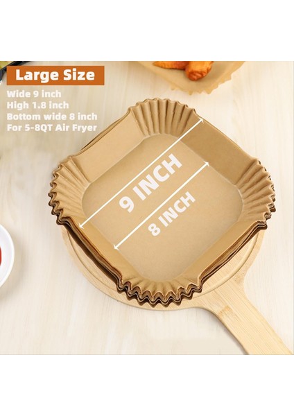 Tek Kullanımlık Air Fryer Kaplamaları, 5-8qta Air Fryer Için, Yapışmaz Su Geçirmez (Yurt Dışından) modelleri