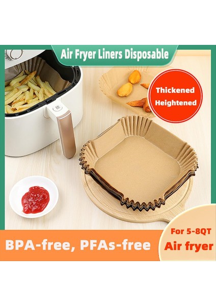 Tek Kullanımlık Air Fryer Kaplamaları, 5-8qta Air Fryer Için, Yapışmaz Su Geçirmez (Yurt Dışından) fırsatları