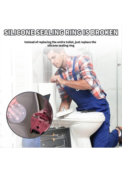 5'li Paket Tuvalet Tankı Silikon Kapak Contası 3 Inç Yedek (Yurt Dışından) modelleri