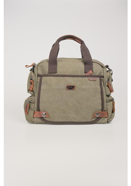 31352 Kanvas Omuz Askılı Evrak Çantası