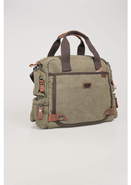 31352 Kanvas Omuz Askılı Evrak Çantası