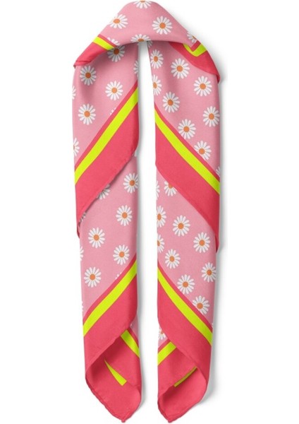 Pembe Papatya Desenli Fular fiyatları