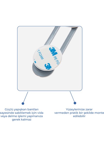 Mini Çok Amaçlı Kilit 2 Adet Gri indirimleri