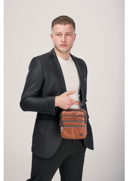 31603 Hakiki Deri Askılı Çanta