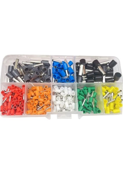 Hatfon 400 Adet Izoleli Kablo Pabucu Yüksük Seti 0,5MM²-6,00MM² 8 Çeşit Şeffaf Çantada fiyatları