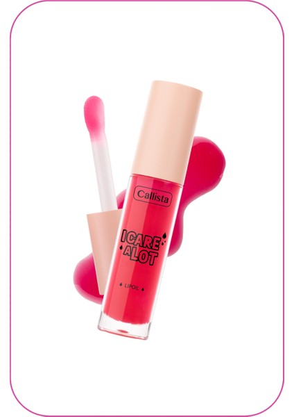 I Care A Lot Lip Oil Nemlendirici ve Parlatıcı Dudak Bakım Yağı - 10 Sweetie Pink - Pembe modelleri