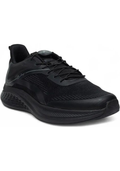 Siyah Battal Boy Grotex Otomatik Bağcık Comfort Mevsimlik Yürüyüş ve Koşu Erkek Spor Ayakkabı