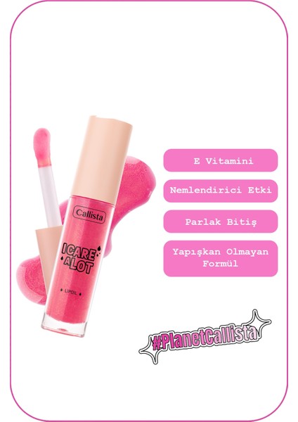 I Care A Lot Lip Oil Nemlendirici ve Parlatıcı Dudak Bakım Yağı - 20 Glow Up Pink - Pembe fiyatları