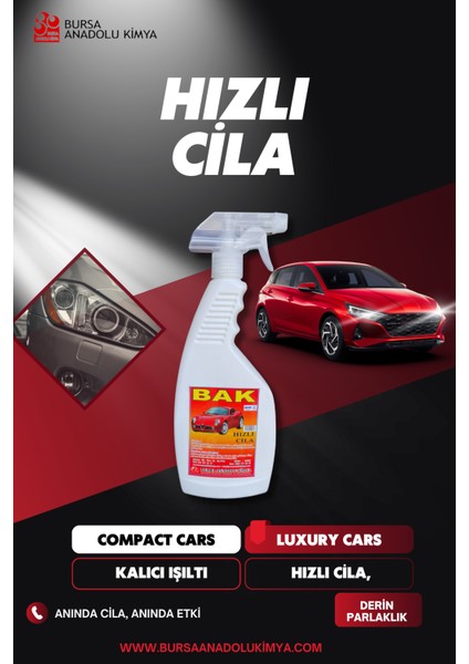 Ultra Hızlı Cila 1 Litre – Parlaklık Sağlayan Hızlı Uygulamalı Araç Cilası