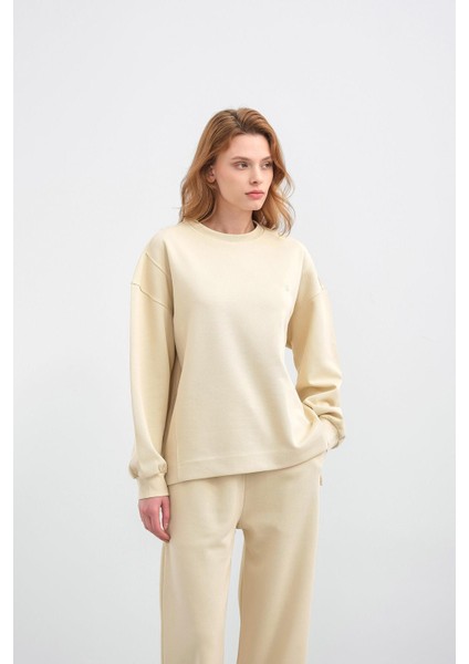 Sarı Kadın Oversize Pike Dokulu Bol Paça Alt-Üst Takım fırsatları