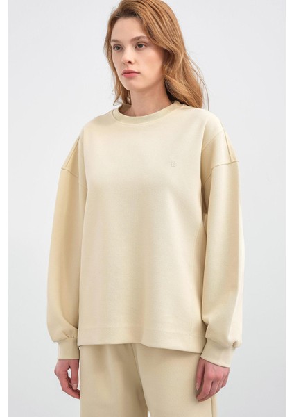 Sarı Kadın Oversize Pike Dokulu Bol Paça Alt-Üst Takım indirimleri