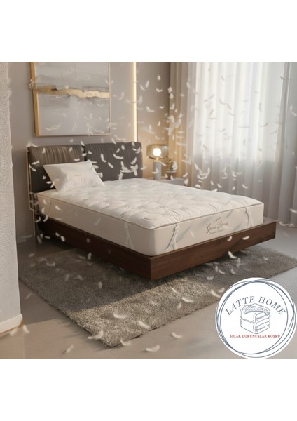 %100 Doğal Kaz Tüyü Mix Yatak Pedi – Premium Serisi | Lastikli – 90X190 / 100X200 / 120X200 / 140X200 / 150X200 / 160X200 / 180X200 – Ultra Konfor & Isı Dengesi