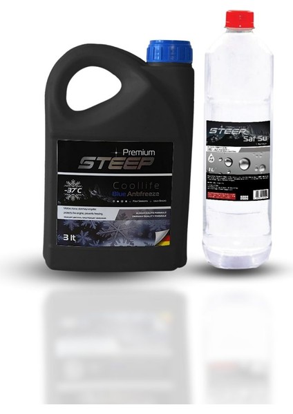 Coollife Antifriz -37 Derece Mavi 3 Lt Pure Water Saf Su 1 Lt