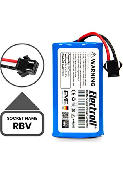 Eufy Robovac 12 Uyumlu 2600mah Lityum Batarya (Özgün Kapasite) Robot Süpürge Aksesuarı