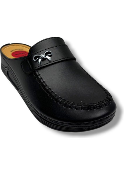 1503-26 Deri Anatomik Taban Kadın Terlik