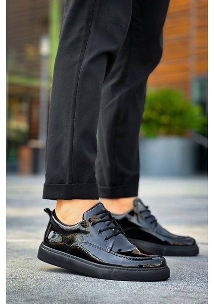 Kb-X5 Kuback Kömür Rugan Günlük Erkek Ayakkabı