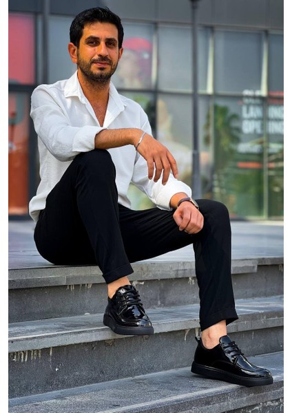 Kb-X5 Kuback Kömür Rugan Günlük Erkek Ayakkabı fiyatları