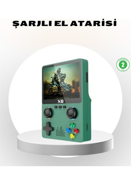 Taşınabilir Oyun Konsolu 3.5 Inç IPS Ekran Yaylı Çift Lr Tuşlu - FEİ5728-2580