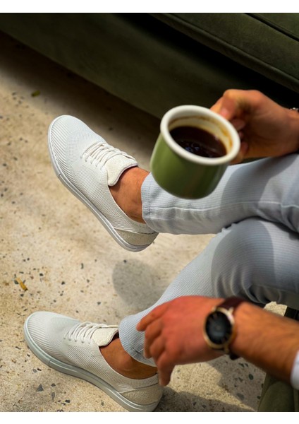 KB-101 Kuback Beyaz Triko Bağcıklı Günlük Erkek Ayakkabı indirimleri