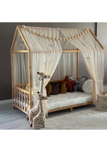 Bal Köpüğü Çift Perdeli Montessori Yatak Cibinliği indirimleri