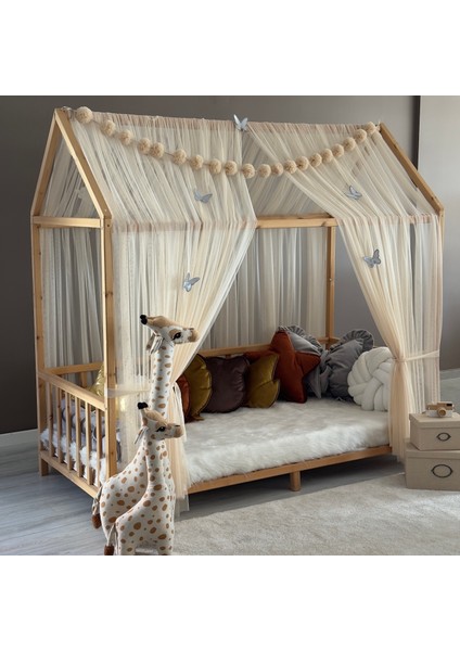 Bal Köpüğü Çift Perdeli Montessori Yatak Cibinliği