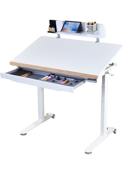 Omni Standart Elektrikli Çalışma Masası, Eğim ve Yükseklik Ayarlı Ofis Masası, Modern Oyuncu ve Bilgisayar Masası