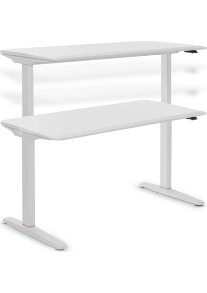 U-Do Sit&stand Yükseklik Ayarlı Kumandalı Çalışma Masası - Hdf Toz Boya Beyaz fırsatları