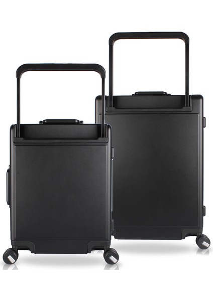 Luna Pc Policarbon 2'li Valiz Seti (Kabin ve Orta) Siyah fırsatları